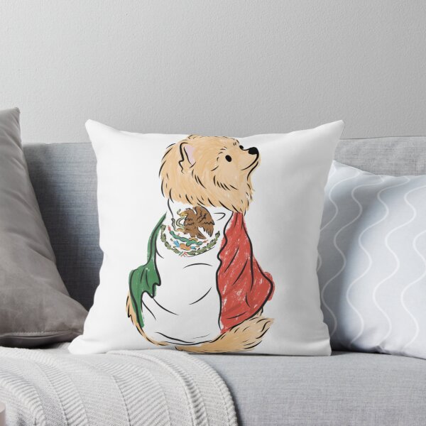 Item preview, Pomeranian wearing Mexico Flag designed and sold by lovemydoggie.