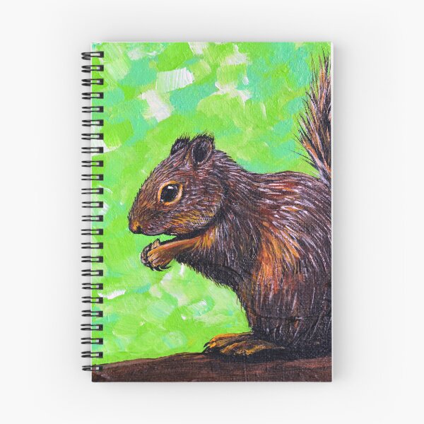Item preview, Snacking Squirrel Painting designed and sold by Art by Kirsten Sneath.