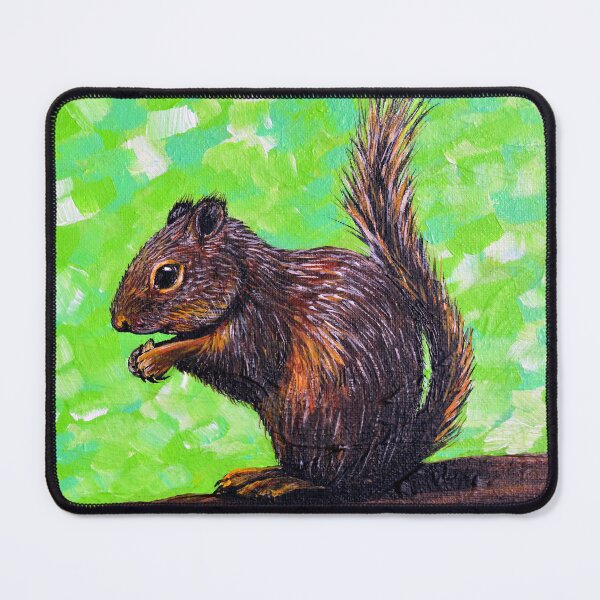 Item preview, Snacking Squirrel Painting designed and sold by Art by Kirsten Sneath.