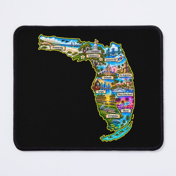 Item preview, Florida Map designed and sold by Printavelle.
