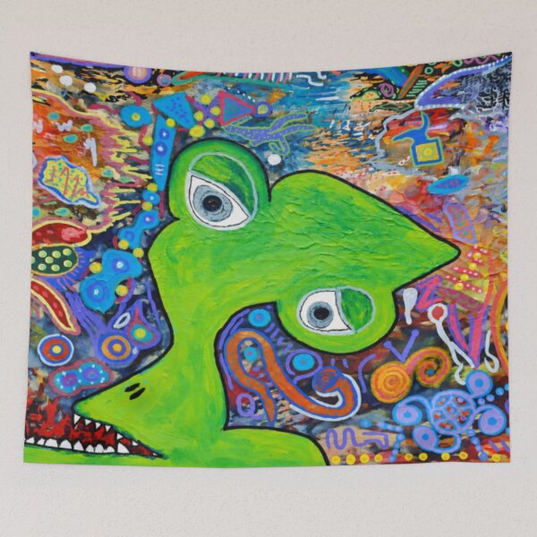Item preview, "Mr Garbage Teeth" Original Painting designed and sold by darametzgerart.