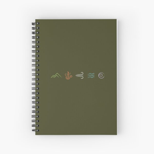 Aperçu de l'œuvre Les cinq éléments : la terre, le feu, l'air, l'eau, l'éther créée et vendue par CatBearDesign.