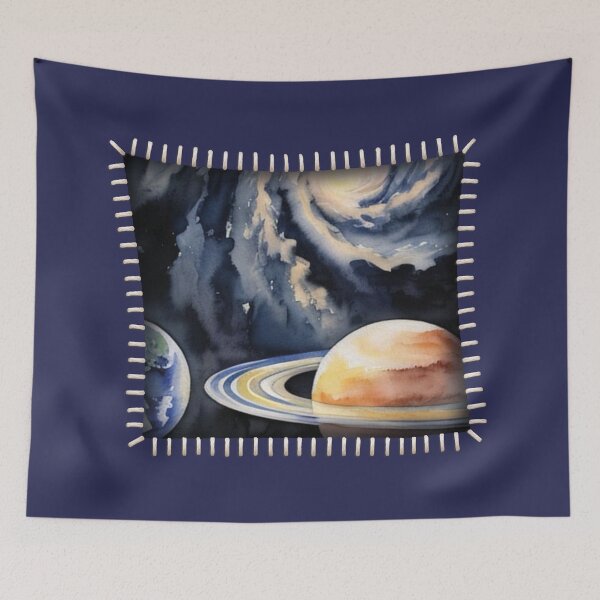 Item preview, Stitched Opening Reveals Galaxy designed and sold by MoxisWatercolor.