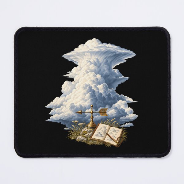 Item preview, Cloud Spotter Study – Vintage Weather Watching Illustration designed and sold by Georain.