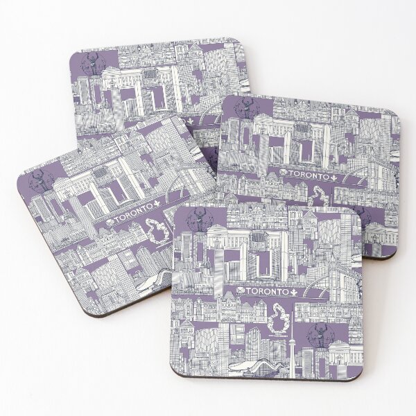 Artikelvorschau, Toronto Toile Marineblau Violett entworfen und verkauft von scrummy.