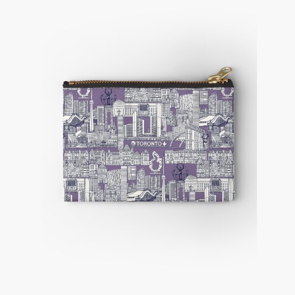 Item preview, Toronto toile navy blue violet designed and sold by scrummy.