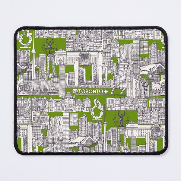 Item preview, Toronto toile mulberry olive green designed and sold by scrummy.