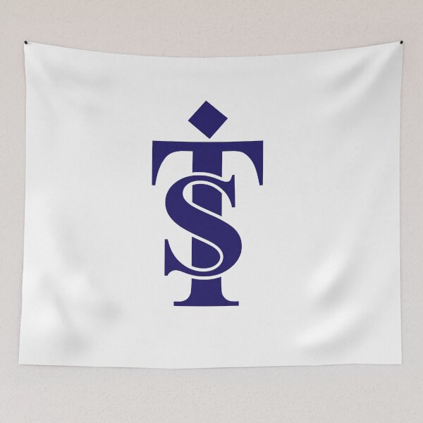 Item preview, ITS Monogram Logo - Elegant Royal Blue Interlocking Lettermark Design designed and sold by Carftora786.