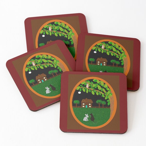 Item preview, Nighttime Garden with Animals designed and sold by Elaine M Hayward .