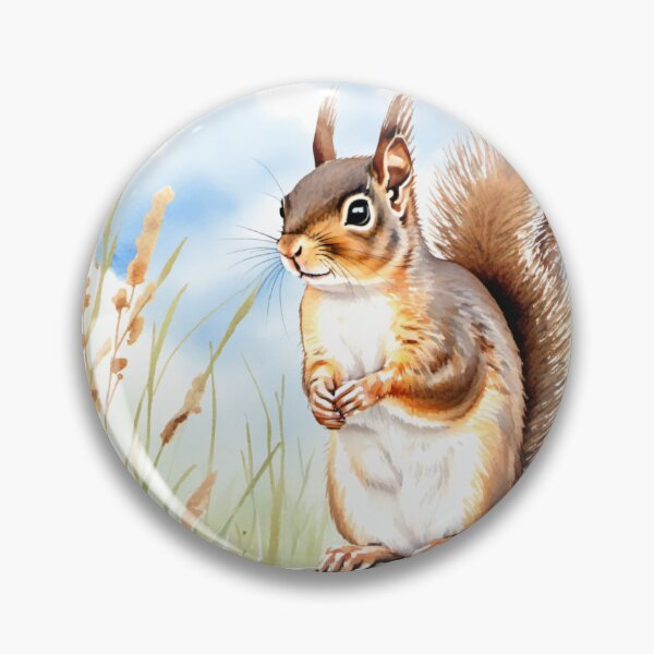 Item preview, Cute Watercolor Squirrel on Tree Branch designed and sold by Hackl20.