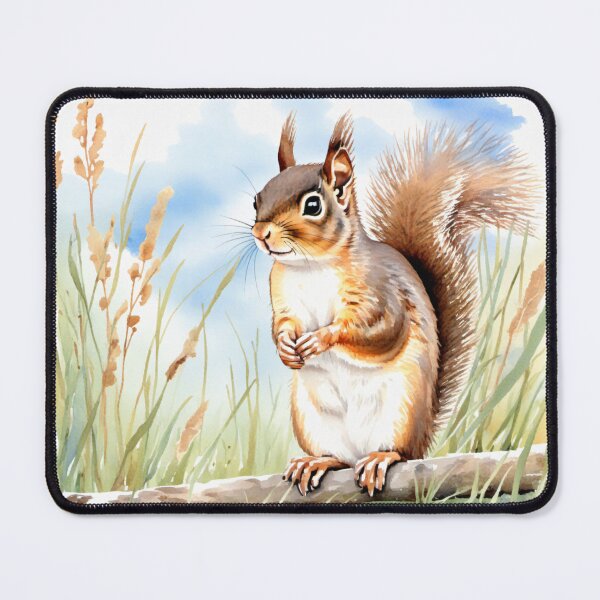 Item preview, Cute Watercolor Squirrel on Tree Branch designed and sold by Hackl20.