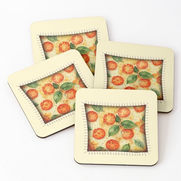 Item preview, Stitched Opening Reveals Pizza designed and sold by MoxisWatercolor.