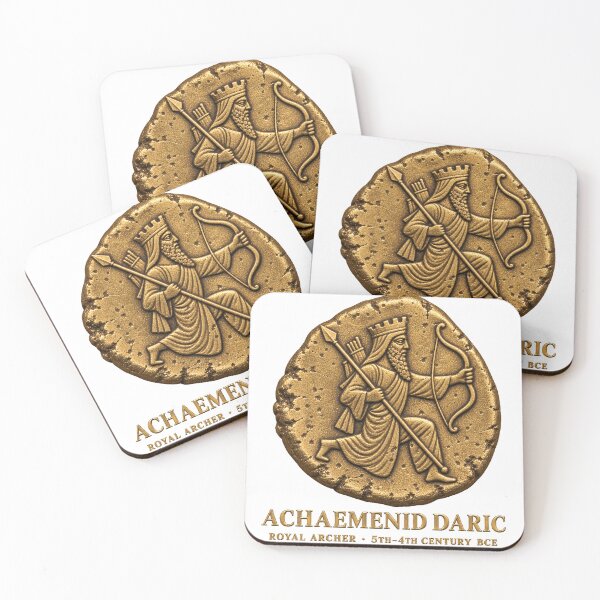 Item preview, Achaemenid Daric Royal Archer — Ancient Persian Gold Coin designed and sold by Larkfound Studio.