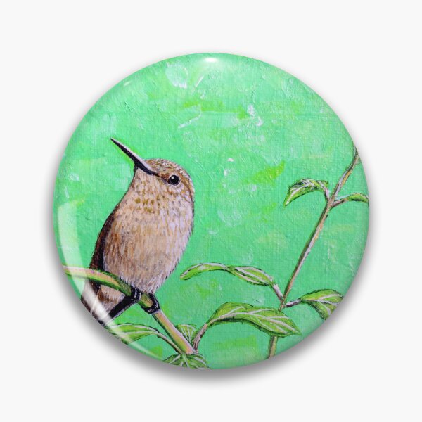 Item preview, Hummingbird Resting on a Fuchsia Painting designed and sold by Art by Kirsten Sneath.
