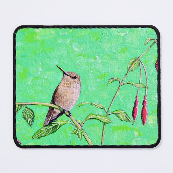 Item preview, Hummingbird Resting on a Fuchsia Painting designed and sold by Art by Kirsten Sneath.