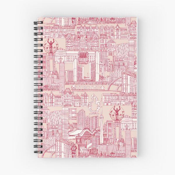 Item preview, Toronto toile viva magenta peach dust designed and sold by scrummy.