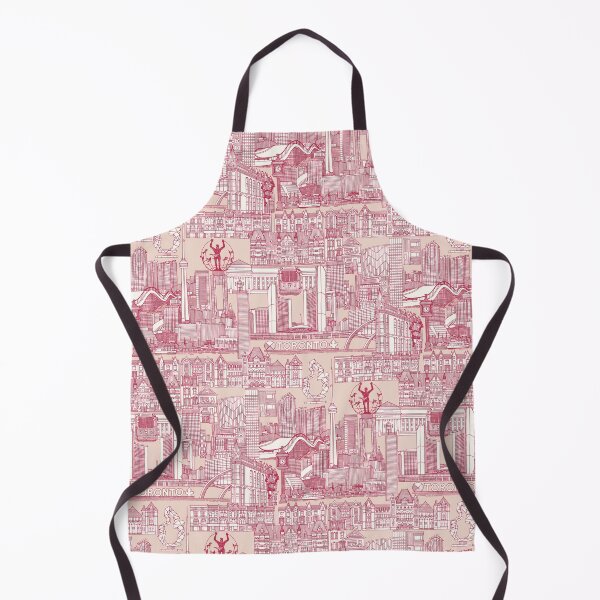 Item preview, Toronto toile viva magenta peach dust designed and sold by scrummy.