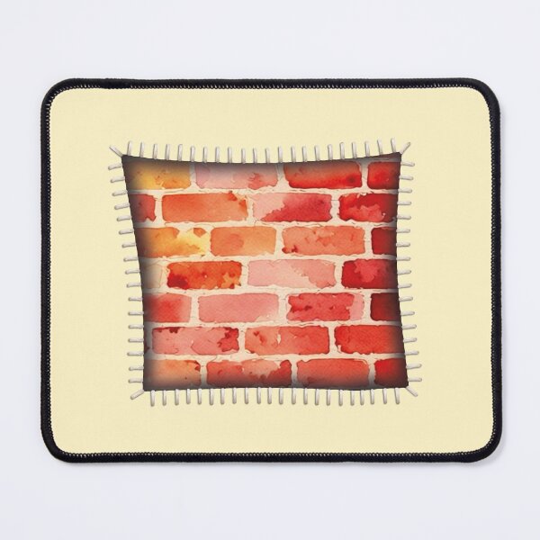 Item preview, Stitched Opening Reveals Brick Wall designed and sold by MoxisWatercolor.