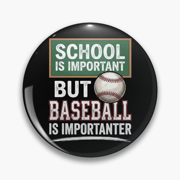 Item preview, Baseball Importanter Humour École Sport Tableau Noir designed and sold by MizoX7.