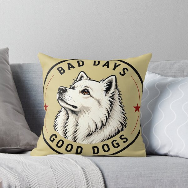 Item preview, Bad Days Good Dogs Retro Samoyed Badge designed and sold by MagicTheDog.