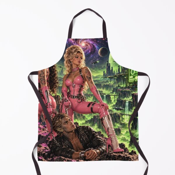 Item preview, Cyberpunk Space Women Pink Futuristic Sci Fi Alien Planet designed and sold by IRON SIREN.
