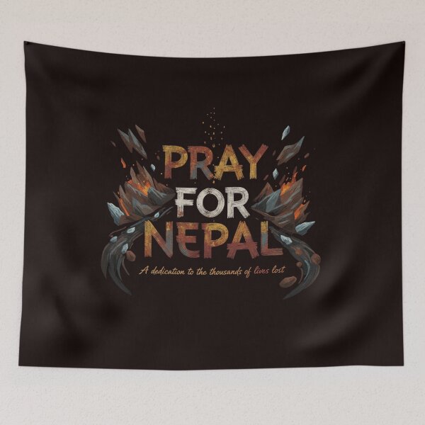 Item preview, PRAY FOR NEPAL designed and sold by SkrabinhoArt.
