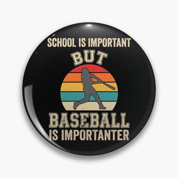 Item preview, Baseball Is Importanter Silhouette Joueur Vintage Rétro designed and sold by MizoX7.