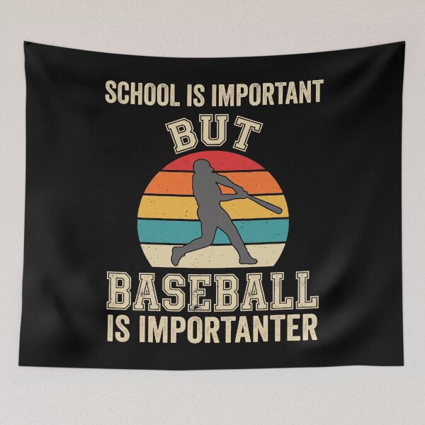 Item preview, Baseball Is Importanter Silhouette Joueur Vintage Rétro designed and sold by MizoX7.