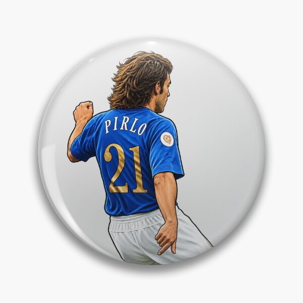 Aperçu de l'œuvre Andrea Pirlo Italie 21 créée et vendue par VRedBaller.