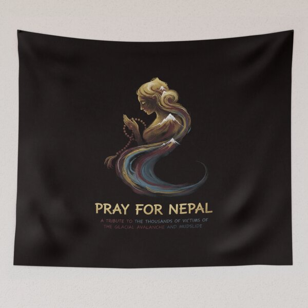 Item preview, PRAY FOR NEPAL designed and sold by SkrabinhoArt.