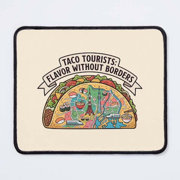 Item preview, Taco City Map Japan Landmarks Foodie Art designed and sold by Amir Faysal.