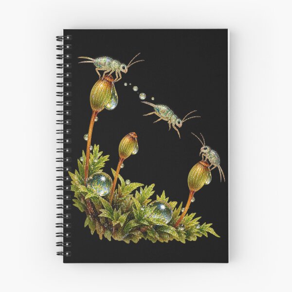 Item preview,  Terrarium Springtails – Mossy Microfauna Nature Illustration designed and sold by Georain.