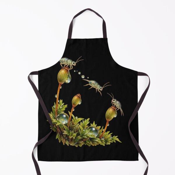Item preview, Terrarium Springtails – Mossy Microfauna Nature Illustration designed and sold by Georain.