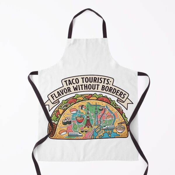 Item preview, Taco City Map Japan Landmarks Foodie Art designed and sold by Amir Faysal.