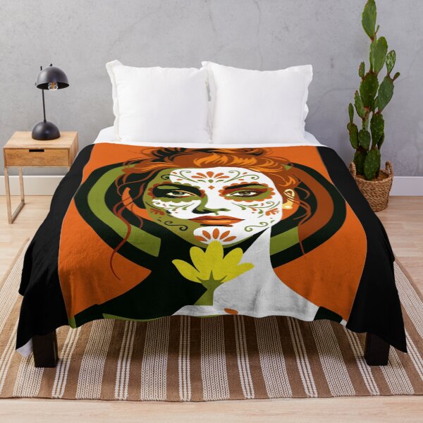 Item preview, Catrina Flat Color Art | Day of the Dead Mexican Sugar Skull designed and sold by  Ojo de Lilith.