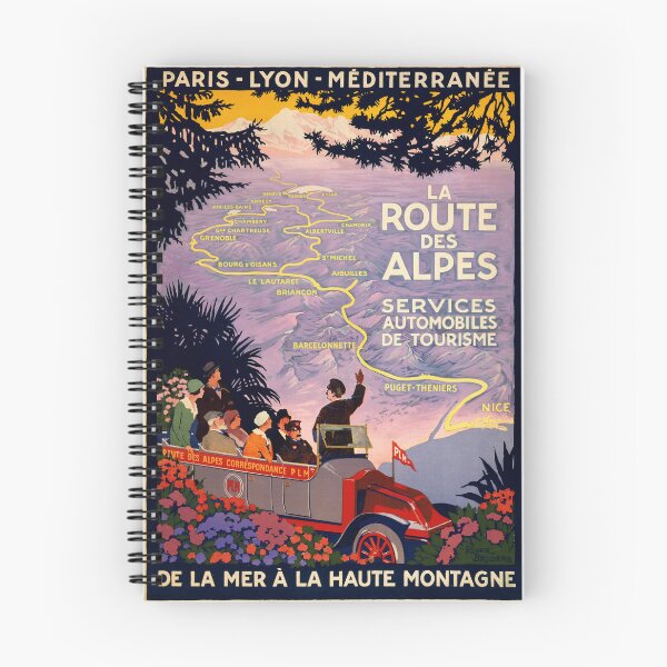 Item preview, La Route des Alpes Vintage Travel Poster | Roger Broders | PLM designed and sold by The RetroVerse.