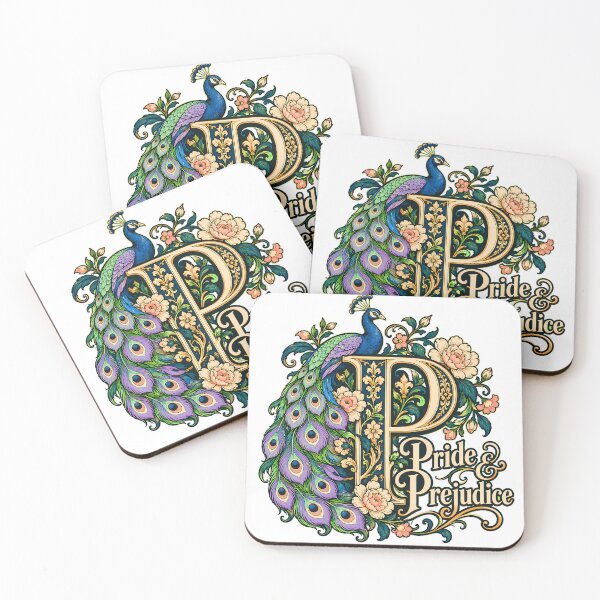 Item preview, Pride Peacock Ornate Letter Austen Fan designed and sold by nortowelcomics.