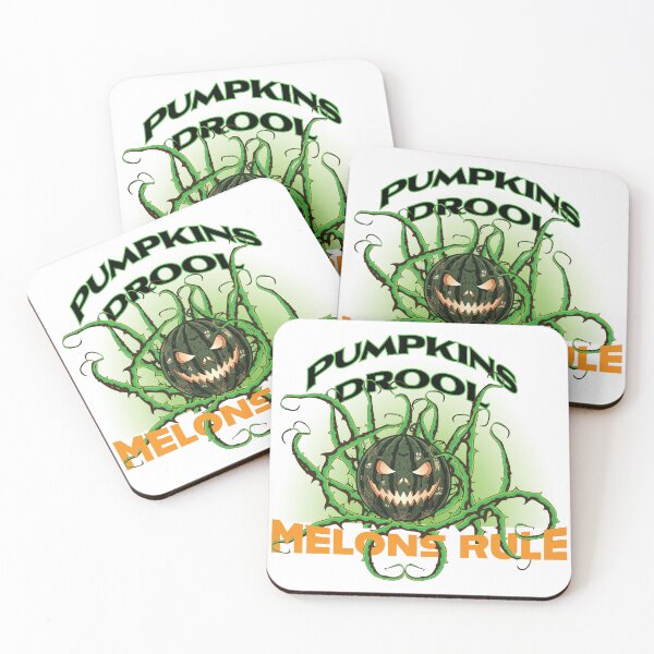 Item preview, Pumpins Drool Melons Rule  halloween alternate jack-o-lantern patch. designed and sold by Art-Horizon.