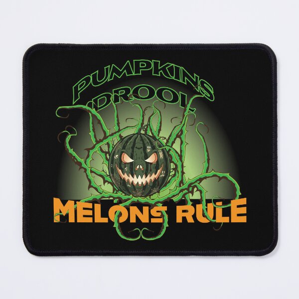 Item preview, Pumpins Drool Melons Rule halloween alternate jack-o-lantern patch. designed and sold by Art-Horizon.