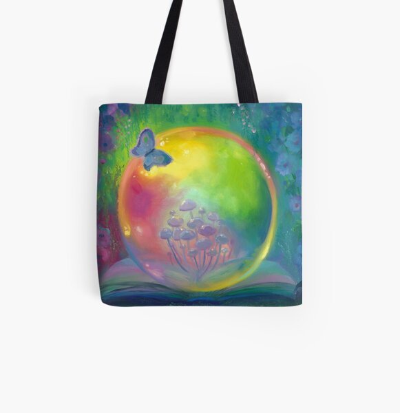 Blossom Original oil painting All Over Print Tote Bag