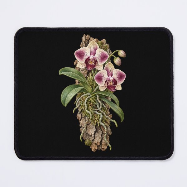 Item preview, Mounted Orchid Botanical – Epiphyte Roots on Cork Bark designed and sold by Georain.
