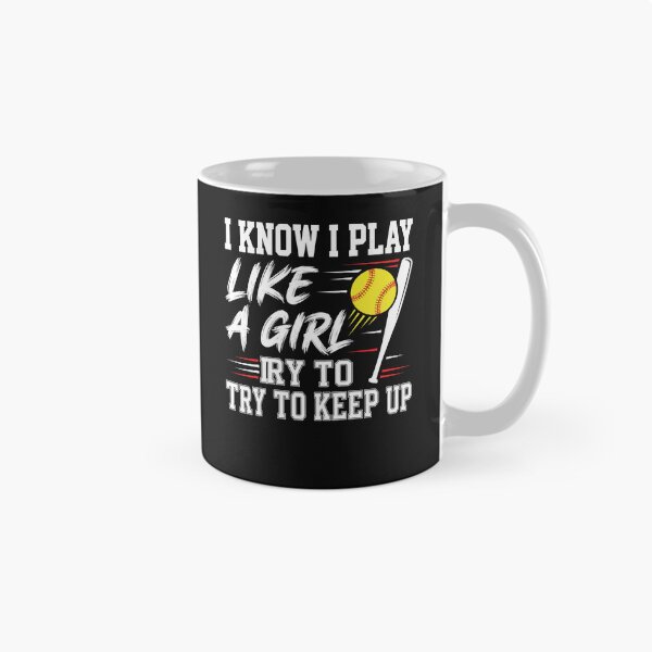 Item preview, Play Like A Girl Baseball Softball Action Drôle designed and sold by MizoX7.
