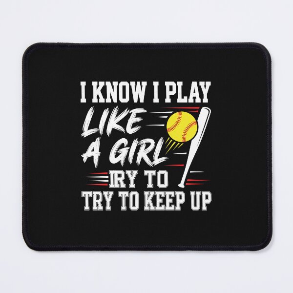Item preview, Play Like A Girl Baseball Softball Action Drôle designed and sold by MizoX7.