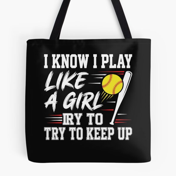 Item preview, Play Like A Girl Baseball Softball Action Drôle designed and sold by MizoX7.