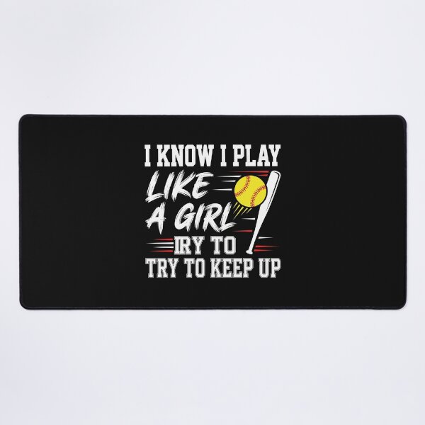 Item preview, Play Like A Girl Baseball Softball Action Drôle designed and sold by MizoX7.