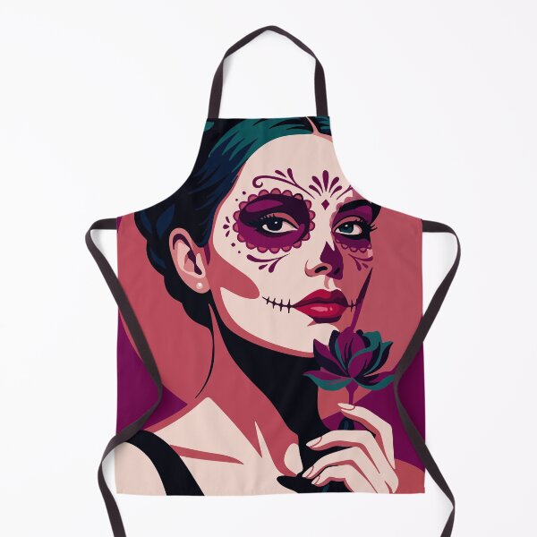 Item preview, Catrina Flat Color Art | Day of the Dead Mexican Sugar Skull designed and sold by  Ojo de Lilith.