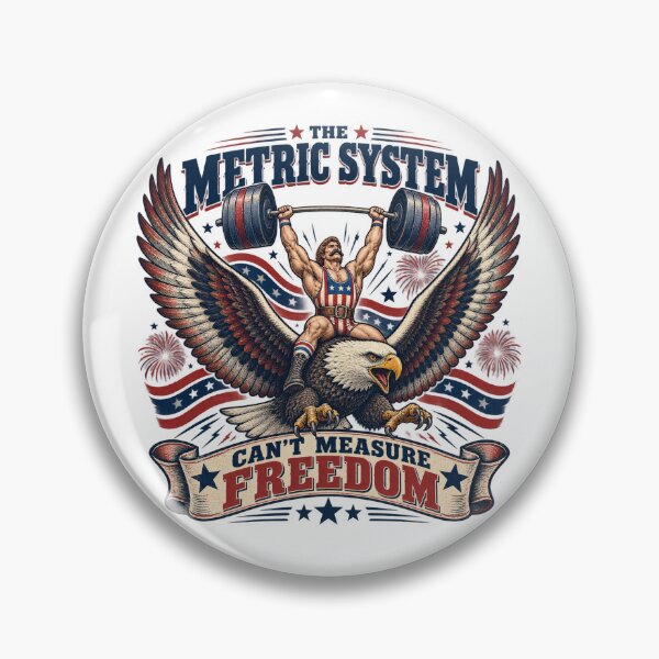 Item preview, The Metric System Can't Measure Freedom Patriotic Weightlifter designed and sold by will freed18.
