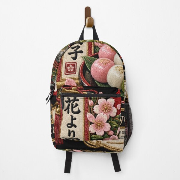 Item preview, Japanese Dango Proverb Art – Hana Yori Dango Embroidery Design designed and sold by Emoji Emblems.
