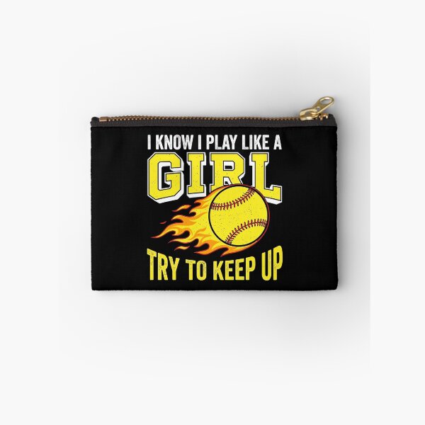 Item preview, Play Like A Girl Balle En Feu Softball Baseball designed and sold by MizoX7.