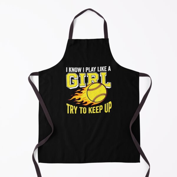 Item preview, Play Like A Girl Balle En Feu Softball Baseball designed and sold by MizoX7.